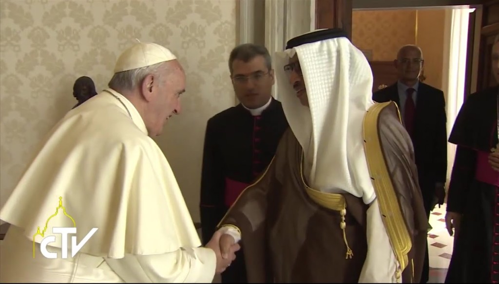 Incontro in Vaticano tra Papa Francesco e Jaber Mubarak Al-Hamad Al-Sabah