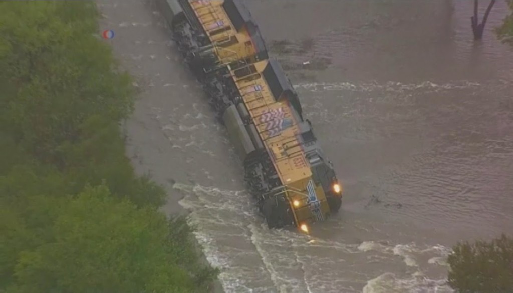 Treno deragliato in Texas