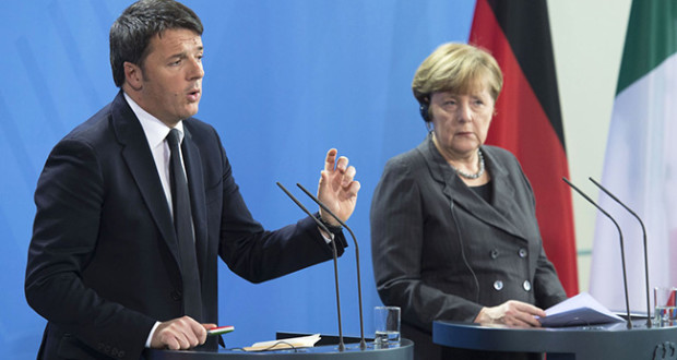 Incontro tra Matteo Renzi e Angela Merkel
