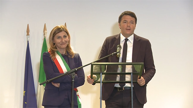 Matteo Renzi visita Lampedusa