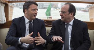 Renzi e Hollande al Vertice Italia-Francia