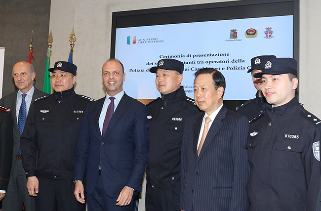 Alfano presenta la Cooperazione internazionale tra poliziotti cinesi e italiani