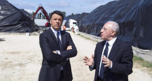 Matteo Renzi visita la Terra dei Fuochi in Campania