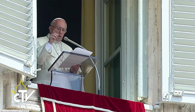 Angelus di Papa Francesco