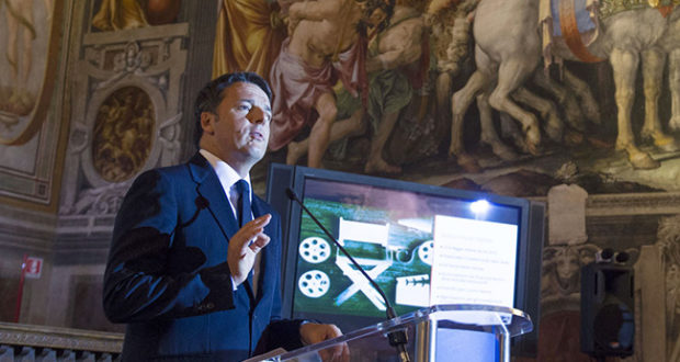 Matteo Renzi presenta la nuova Legge sul Cinema