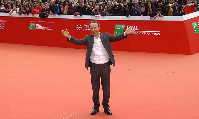 Roberto Benigni alla Festa del Cinema di Roma