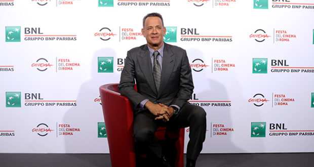 Tom Hanks alal Festa del Cinema di Romaiera al festival di Roma