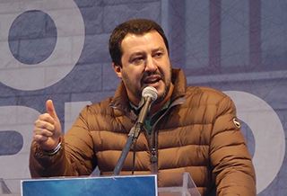 Matteo Salvini interviene alla manifestazione Italia Sovrana