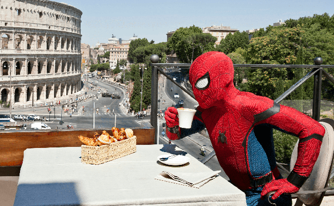 Spider-Man in vacanza a Roma