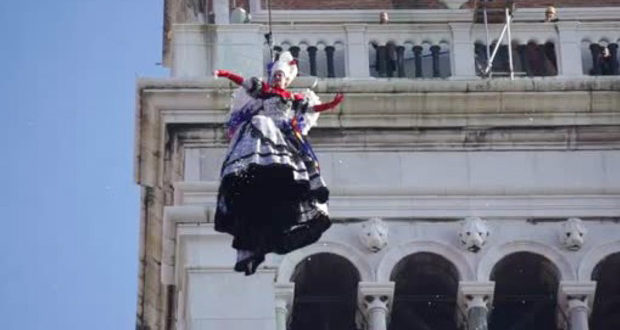 Il Volo dell'Angelo apre il Carnevale di Venezia