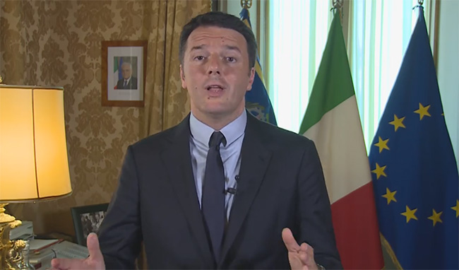 Renzi risponde alle accuse di Grillo sugli 80 euro