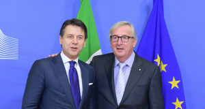 Giuseppe Conte e Jean-Claude Juncker