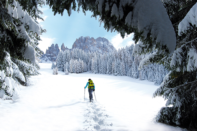 Avventure sulla neve nelle Dolomiti