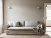 Feng Shui pratico: l’errore di arredamento che ti causa stanchezza cronica a casa Un soggiorno sereno e luminoso con un divano in lino posizionato in vista della porta d'ingresso per favorire il relax.