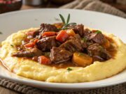 Spezzatino di manzo con polenta: un piatto caldo e avvolgente per le serate invernali