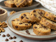 La merenda perfetta: biscotti fatti in casa con gocce di cioccolato e noci Biscotti fatti in casa
