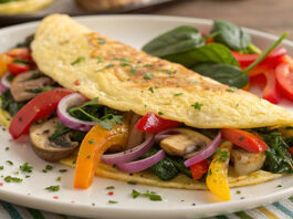 Ricetta omelette con verdure