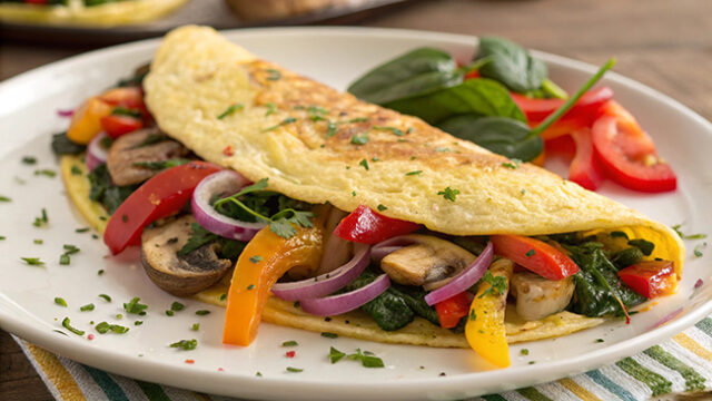 Ricetta omelette con verdure