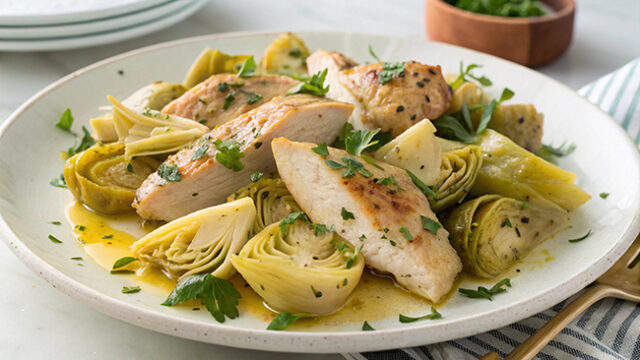 Ricetta pollo e carciofi