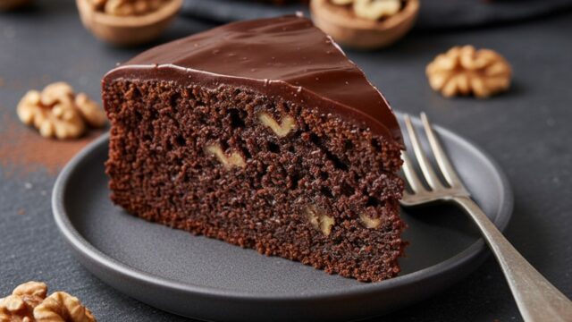 Ricetta torta noci e cioccolato