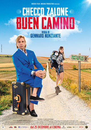 Poster del film Buen Camino, con Checco Zalone