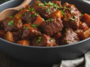 Cena vegana completa in 30 minuti: lo spezzatino furbo che sa di carne Ricetta vegana