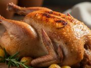 Come cuocere la faraona in forno senza seccarla: il metodo infallibile Faraona intera cotta in forno, pelle croccante e dorata, adagiata su un letto di patate e rosmarino.
