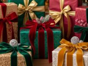 Il galateo dei regali di Natale 2025: cosa dare, come impacchettare e quando scartare Scena natalizia elegante con pacchetti regalo incartati con cura e nastri in velluto.