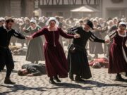 Strasburgo 1518: la piaga del ballo che portò 400 persone alla morte Strasburgo 1518. Ballerini esausti e maniaci in una piazza medievale. Terrore e sole cocente.