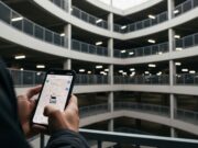 Trucchi per il parcheggio: usa Google Maps per salvare automaticamente la posizione del veicolo Parcheggio sotterraneo. Una persona trova l'auto sul telefono con Google Maps.