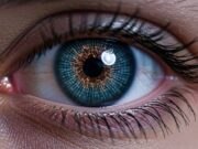 Deepfake 3.0: la corsa agli armamenti digitali e la fine della fiducia online Primo piano di un occhio. L'iride è un vortice di codice binario e circuiti digitali corrotti.