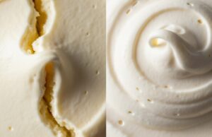 Crema del tiramisù liquida: l’errore chimico e lo shock termico che distruggono il mascarpone Confronto visivo tra crema tiramisù slegata e grumosa (lucida) e quella montata perfettamente (opaca, ferma).