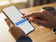 I soldi che spariscono dalla carta ogni mese: come trovare e cancellare gli “abbonamenti fantasma” sul cellulare Mani di una persona matura che usa lo smartphone al tavolo della cucina per cancellare un abbonamento con espressione serena e rilassata.