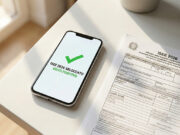 Modello ISEE 2026 con difformità: l’omissione delle carte prepagate a saldo zero che blocca Assegno di Inclusione e Bonus Smartphone con la scritta ISEE 2026 sbloccato esito positivo e spunta verde accanto a un modulo cartaceo ufficiale sulla scrivania.