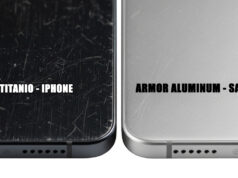 Samsung Galaxy S26 Ultra vs iPhone 16 Pro Max: il limite termico del titanio e l’usura hardware Dettaglio macro confronto usura telaio titanio iPhone 16 Pro Max e Armor Aluminum Samsung Galaxy S26 Ultra