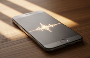 iOS 27 a settembre: perché la nuova Siri non funzionerà sul tuo iPhone anche se lo aggiorni Smartphone con onda audio sullo schermo che rappresenta l'assistente vocale Siri AI di iOS 27