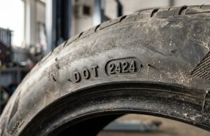 Pneumatico nuovo ma non appena prodotto: il controllo di 10 secondi prima di pagarlo Codice DOT 2424 in rilievo sul fianco del pneumatico, indicante la settimana e l'anno di produzione
