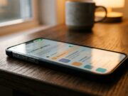 Il microfono non ti registra in continuo: il test che lo dimostra e le impostazioni giuste Smartphone su tavolo in legno con schermata impostazioni privacy e permesso microfono attivo