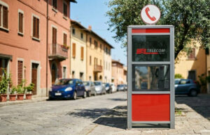 Il doppio squillo alla cabina telefonica: il motivo per cui non costava nulla Vecchia cabina telefonica pubblica Telecom Italia con cornetta e vetri rossi in una strada italiana