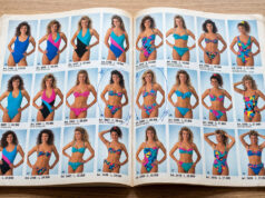 Postalmarket arrivava due volte l’anno: cosa si faceva davvero con quelle pagine enormi Pagina del catalogo Postalmarket con costumi da bagno anni ‘80 e prezzi in lire, articoli cerchiati a penna
